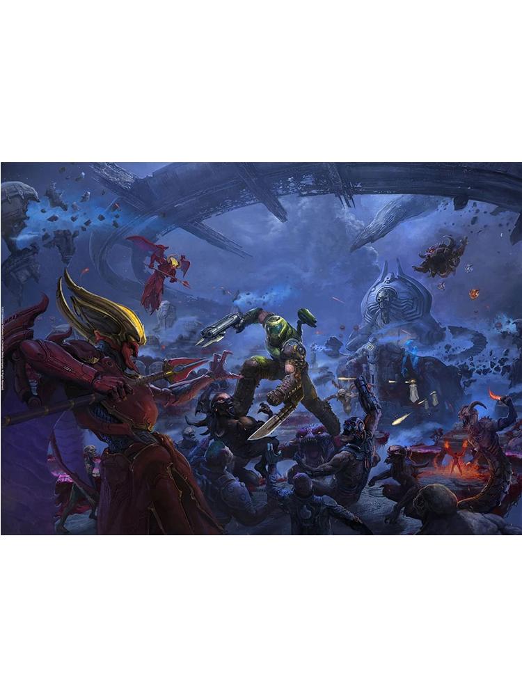 Игра DOOM видео классический игровой постер настенная живопись на холсте картины для гостиной домашний декор принты плакаты