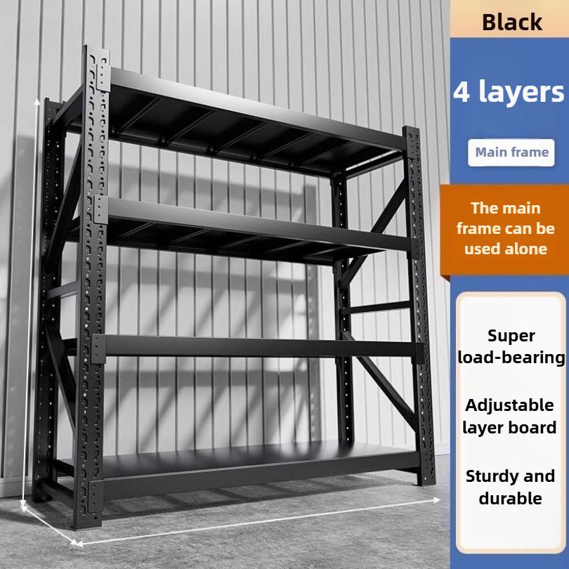 Thickening Storage Shelves Warehouse Heavy-duty Floor Display Rack Household Supermarket Multi-function Iron Shelf