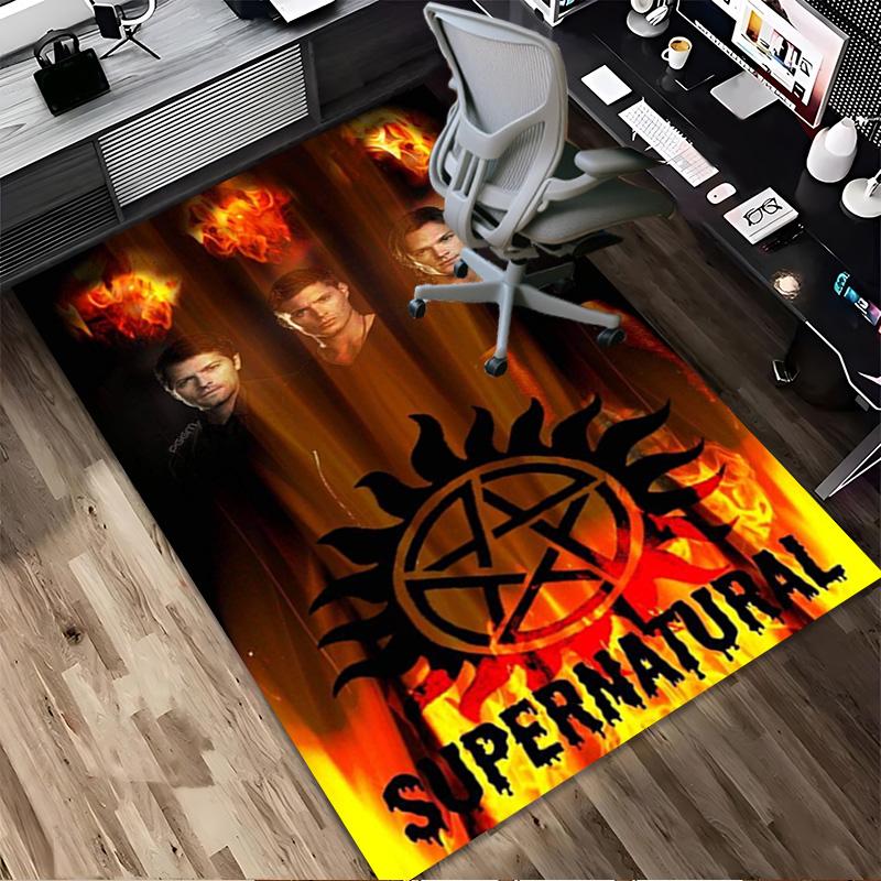 Supernatural Battle Living Room Nonslip Area Rug Soft Carpet For Bedroom Game Playroom Sofa Office Home Decor Doormat Christmas Gift C922151