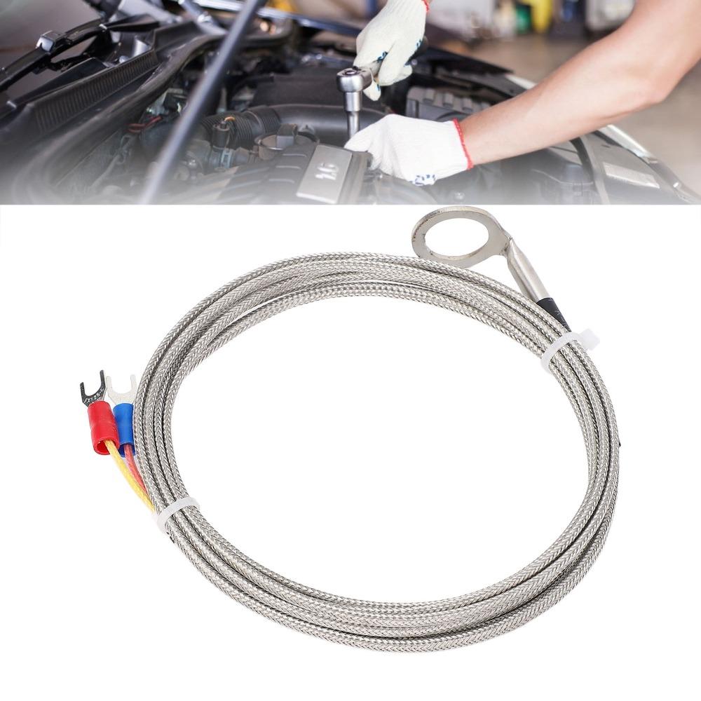 With 14mm ID Washer K Type Thermocouple Probe Stainless Steel -40~1000°C K Type Temperature Sensor High Precision Angled Bend