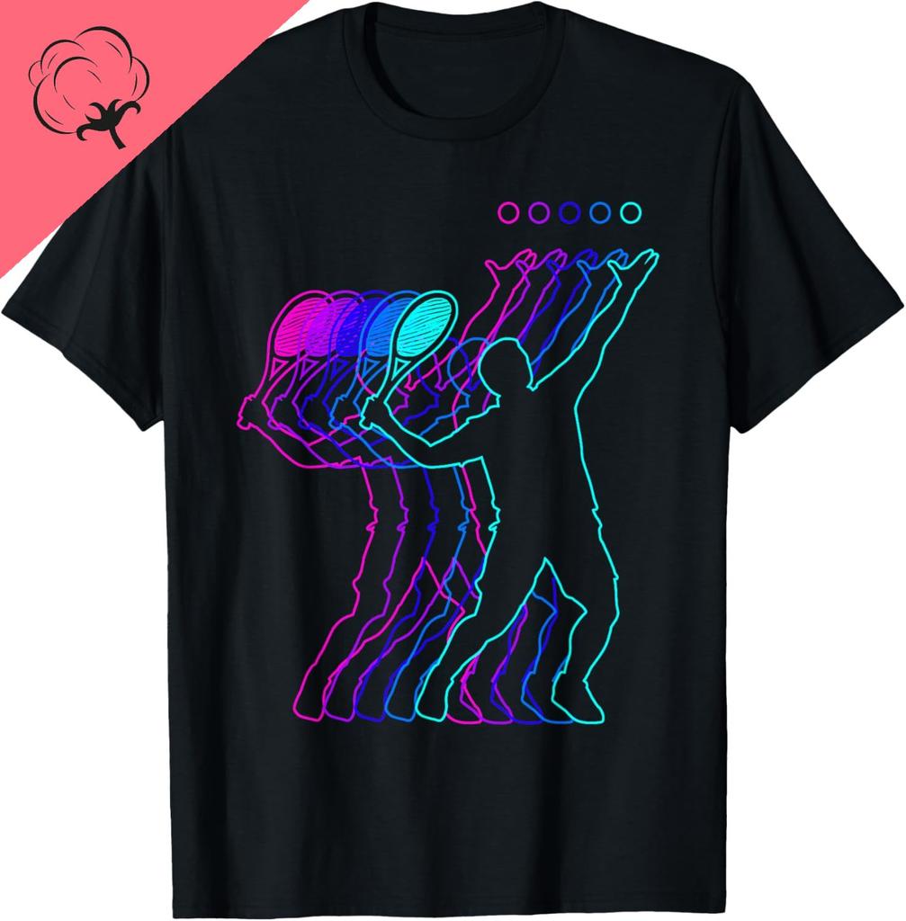 Tennis Player Gift Clothes for Boys Youth Men Kids Teens TShirt Vintage T Shirt Cotton Print on Demand Mens Clothing Camisas