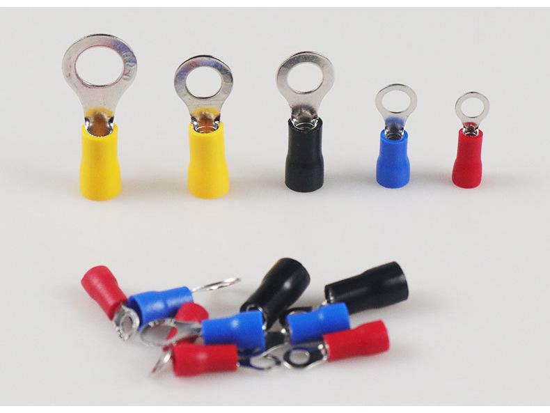 Набор из 200 штук обжимных наконечников для клемм RV холодного прессования с предварительно изолированными концами проводов в коробке