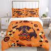 3pcs Halloween Treats Bedding Cover Set, Fashion Classic Popular Print Bedding Set, Soft Comfortable, All - Season Use, For Bedroom, Guest Room162