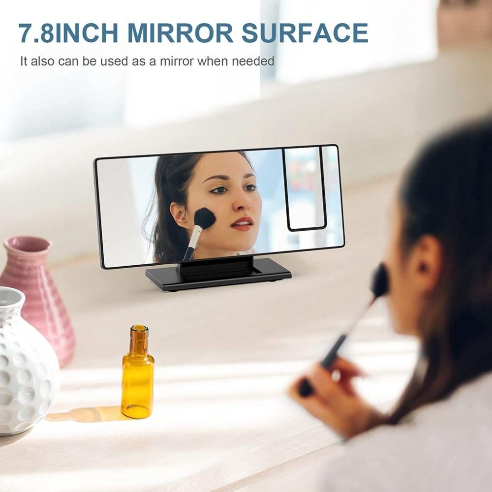 Temperature Display Projection Alarm Clock Backlight Projector Mirror Clock Wall Mount