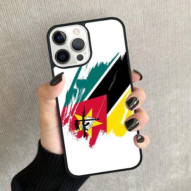 Mozambique Flag Phone Case For iPhone 17 Air 16 15 14 plus 12 13 Pro max Soft Bumper Shell Cover coque