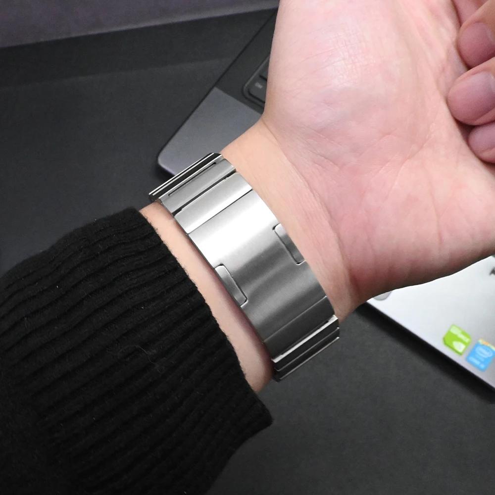 Титановый ремешок без зазоров для Samsung Galaxy Watch 7 6 5 4 44мм 40мм Металлический ремешок Quick Fit для Galaxy 4 6 Classic 5Pro 45мм Браслет