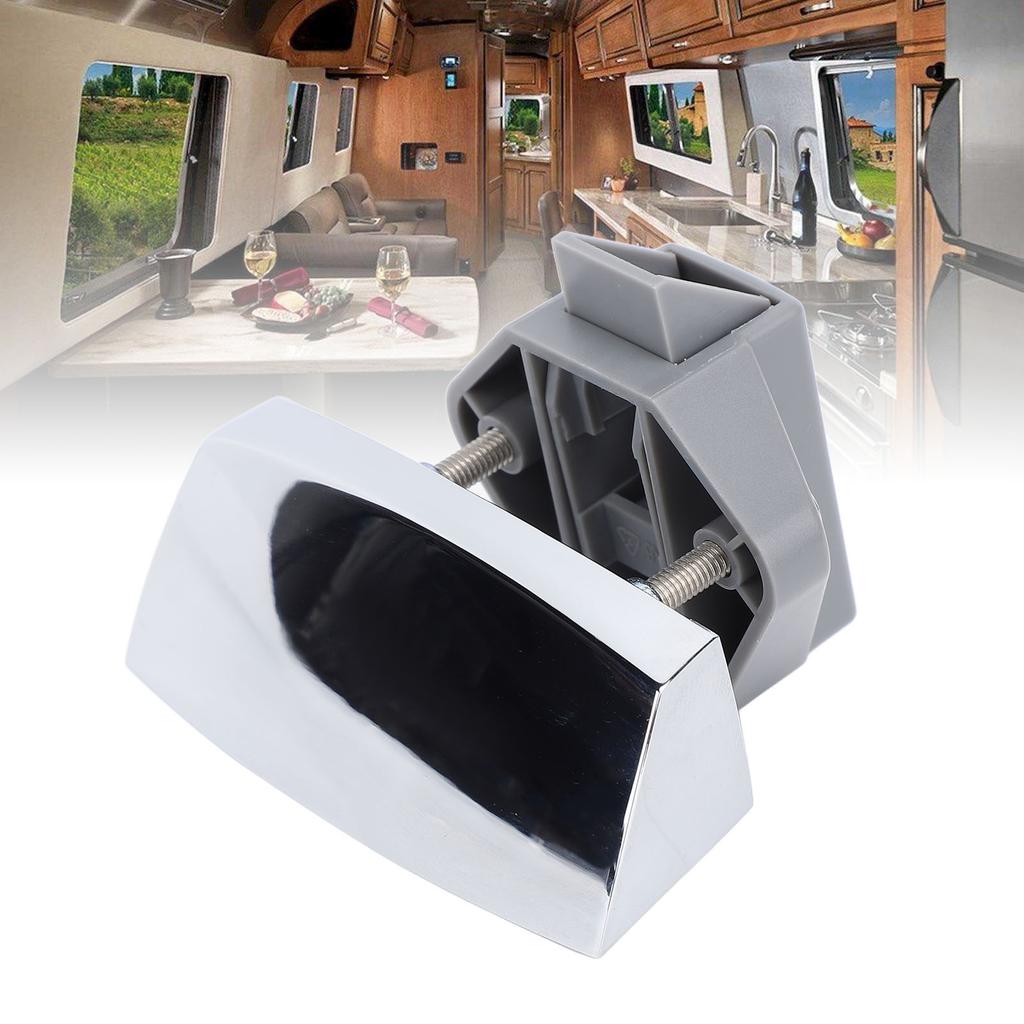 Keyless RV Push Cabinet Lock Zinc Alloy Stylish Push Button Lock for Yachts Motorhome Camping Vehicles
