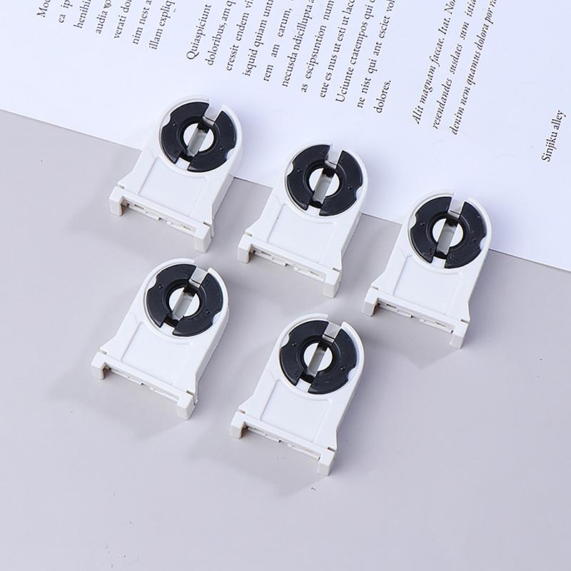 5Pcs Light Tube Holder Household Light Tube Holder T8/G13 Fluorescent Lamp Holder Heat-Resistant Lamp Holder For Home Office