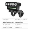 Portable Bicycle Lights LED Headlight Universal Motorcycle Spotlights Waterproof 8/5 LED 20/12 SMD Rechargeable 6 Modes Lighting