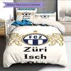FC Luzern RugPattern Bedding Quilt Set Quilt Cover Pillowcase Home Decoration Birthday Gift (1 * duvet cover + 2 * pillowcase, without core)