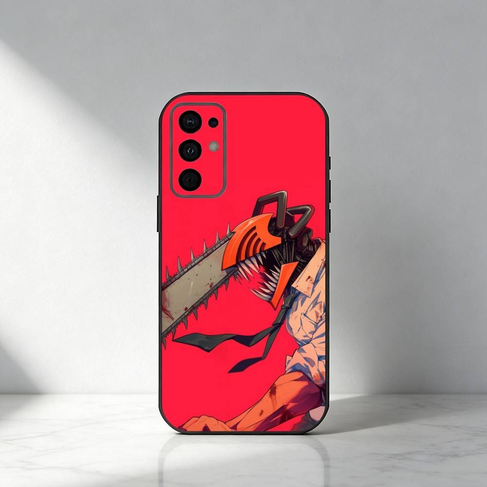 D-Denji C-Человек-бензопила Чехол для телефона Для Samsung S25,S24,S21,S22,S23,S30,Ultra,S20,Plus,Fe,Note,5G Черный чехол