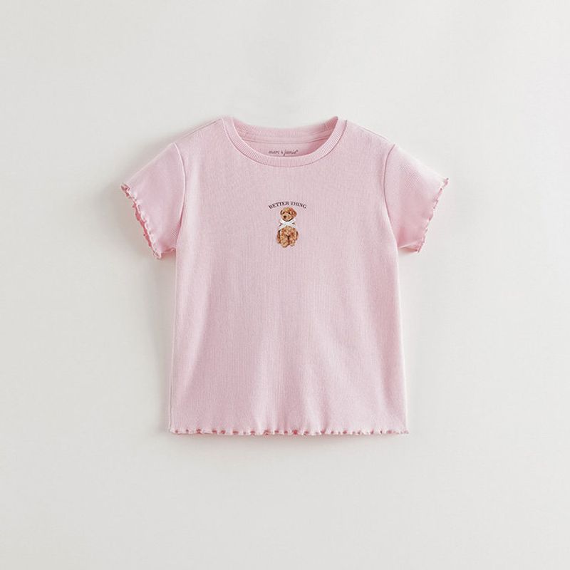 [Skin-Friendly and Soft] Mark Jenny Girls' Fresh Summer Short-Sleeved T-Shirt 2026 Summer New Style 550706