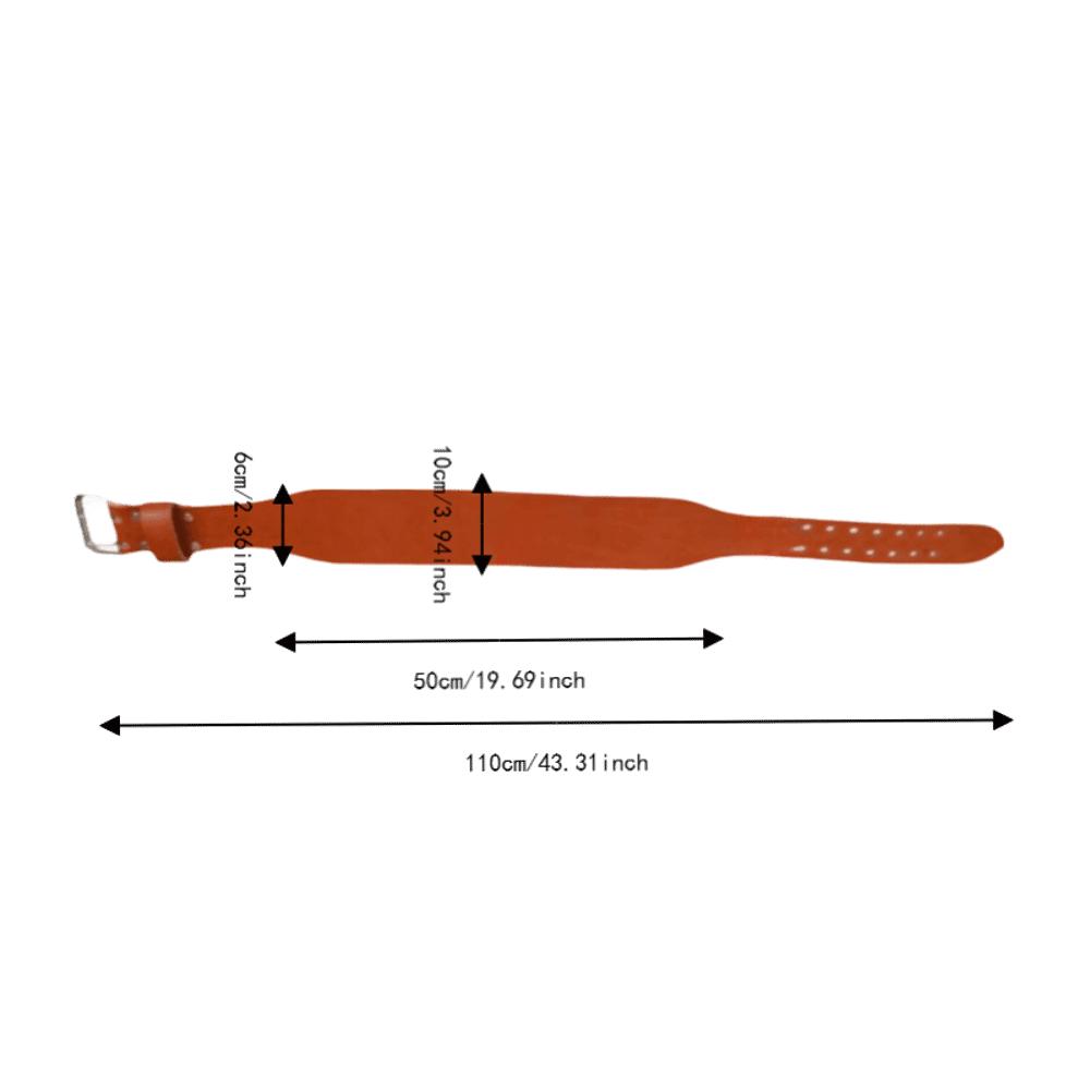 Brown Weightlifting Belt Adjustable Brown Leather Weightlifting Belt Lifting Belt Weight Training