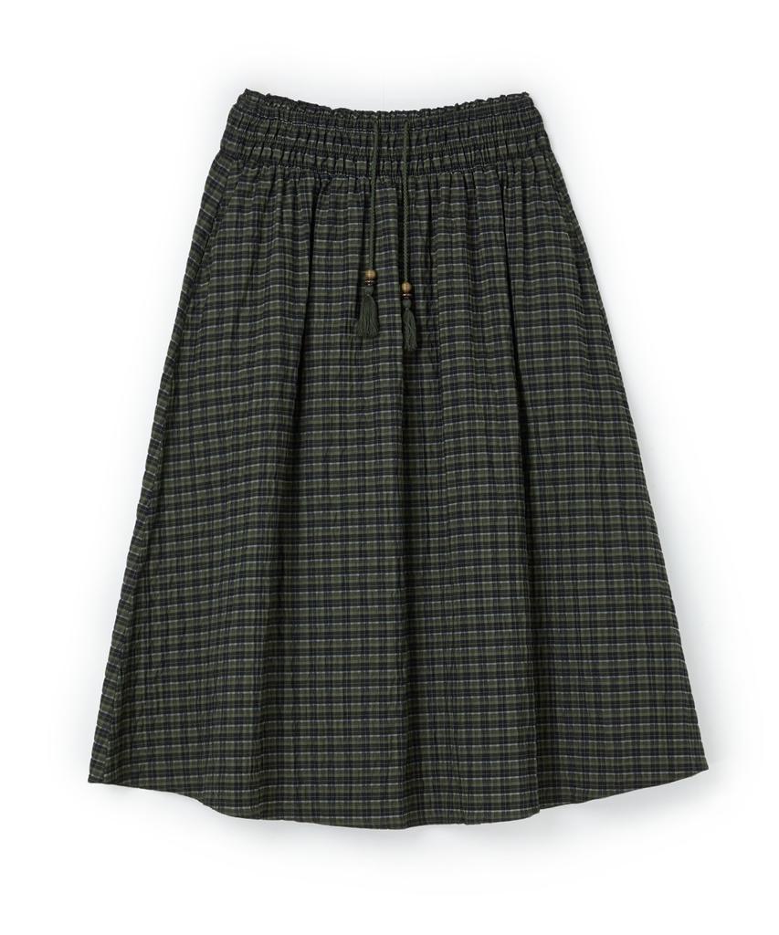PENFIELD Клетчатая мятая юбка с сборками Зеленый_Fs2Ws38F