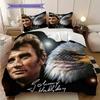 Rock Legends Collage Bedding (1 * duvet cover + 2 * pillowcase, without core) 2D Flat Bedding set Duvet cover and pillowcase Soft and comfortable