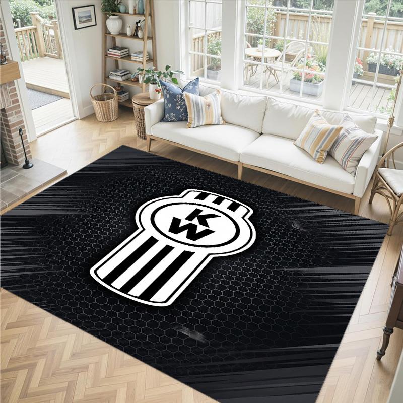 Kenworth Design Crystal Velvet Carpet Cozy Non?Slip Printed Rug For Bedroom Living Room Entrance