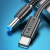 Кабель-преобразователь USB Type-C PD на 12V 5.5x2.5mm для вентилятора, настольной лампы, роутера 2м