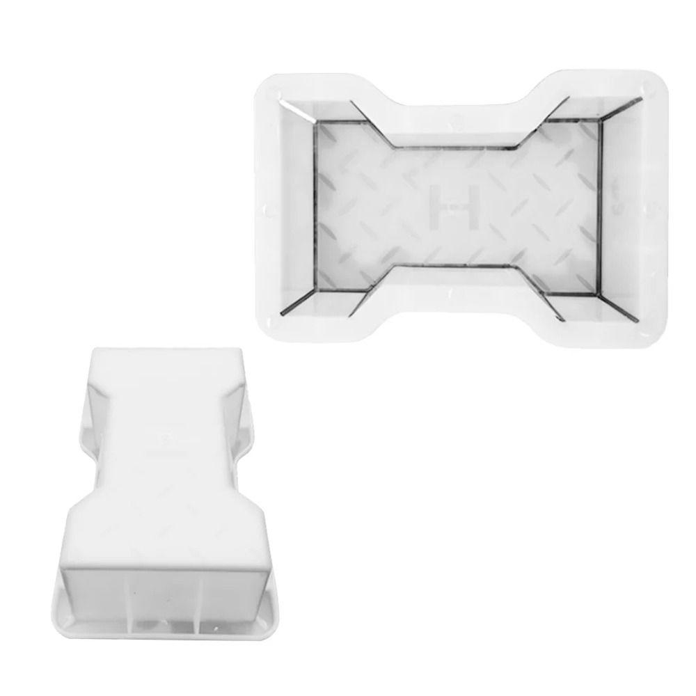 1Pcs 22x13.5cm Paving Brick Mould H Shape Reusable Stepping Stone Paver DIY Plastic Walkway Brick Mold