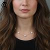 ORSA JEWELS 14-каратное золото 925 пробы Стерлинговое серебро Жемчужный чокер с 7-8 мм Ручной работы Барочный жемчуг Тонкая цепочка для женщин GPN97
