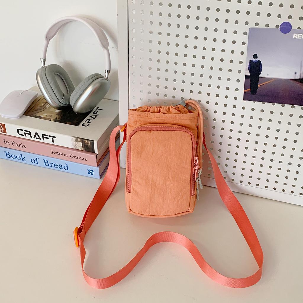 Новая женская сумка для мобильного телефона, мужская студенческая сумка для чайника, сумка-ведро, многослойная наплечная сумка-мессенджер для выхода, сумка-саше для стакана с водой