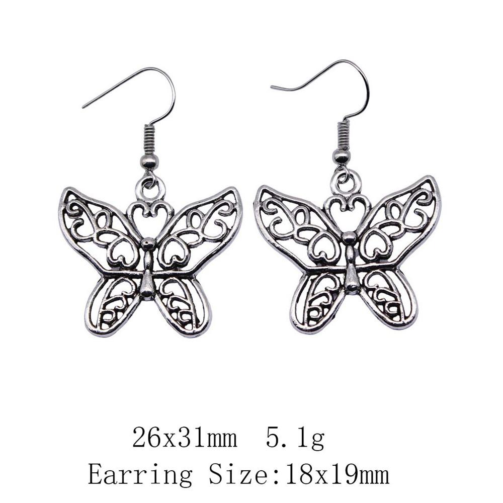 Выпускные серьги Ювелирные изделия Стрекоза Бабочка Серьги-подвески и висячие серьги Сувенирные серьги в стиле бохо