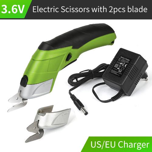 Беспроводные электрические ножницы Перезаряжаемые ножницы Нож для ткани Ковер Ножницы для DIY Инструмент для резки картона ПВХ Кожа Шитье