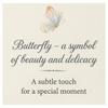 Black Adjustable Butterfly String Bracelet with Card in a Box