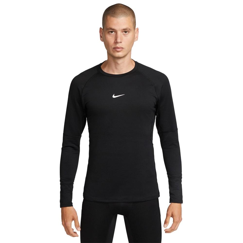 Nike Pro Warm long sleeve top 12% elastane 88% polyester Black/White