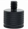 Adapter sleeve reduction 1/4" to M4 tripod black for 20 mm lamp stand