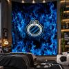 Wall Hanging Tapestry Club Brugge FC Print Cloth for Living Room Bedroom Home Decor