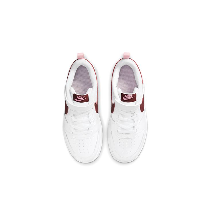 Nike Кроссовки Court Borough Low 2 PS White Dark Beetroot для детей BQ5451-120