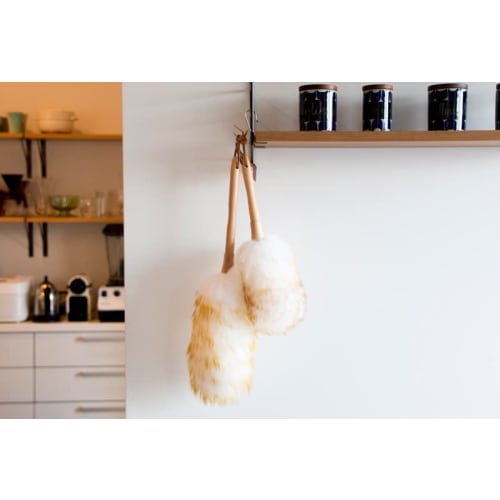 Перезапуск Шерстяная метелка, Большая, Шерстяная метелка (Инструмент для уборки, Удаление пыли, Натуральная шерстяная метелка, Стильная, Удобная шерстяная метелка, Простая в использовании, Чистка автомобиля)