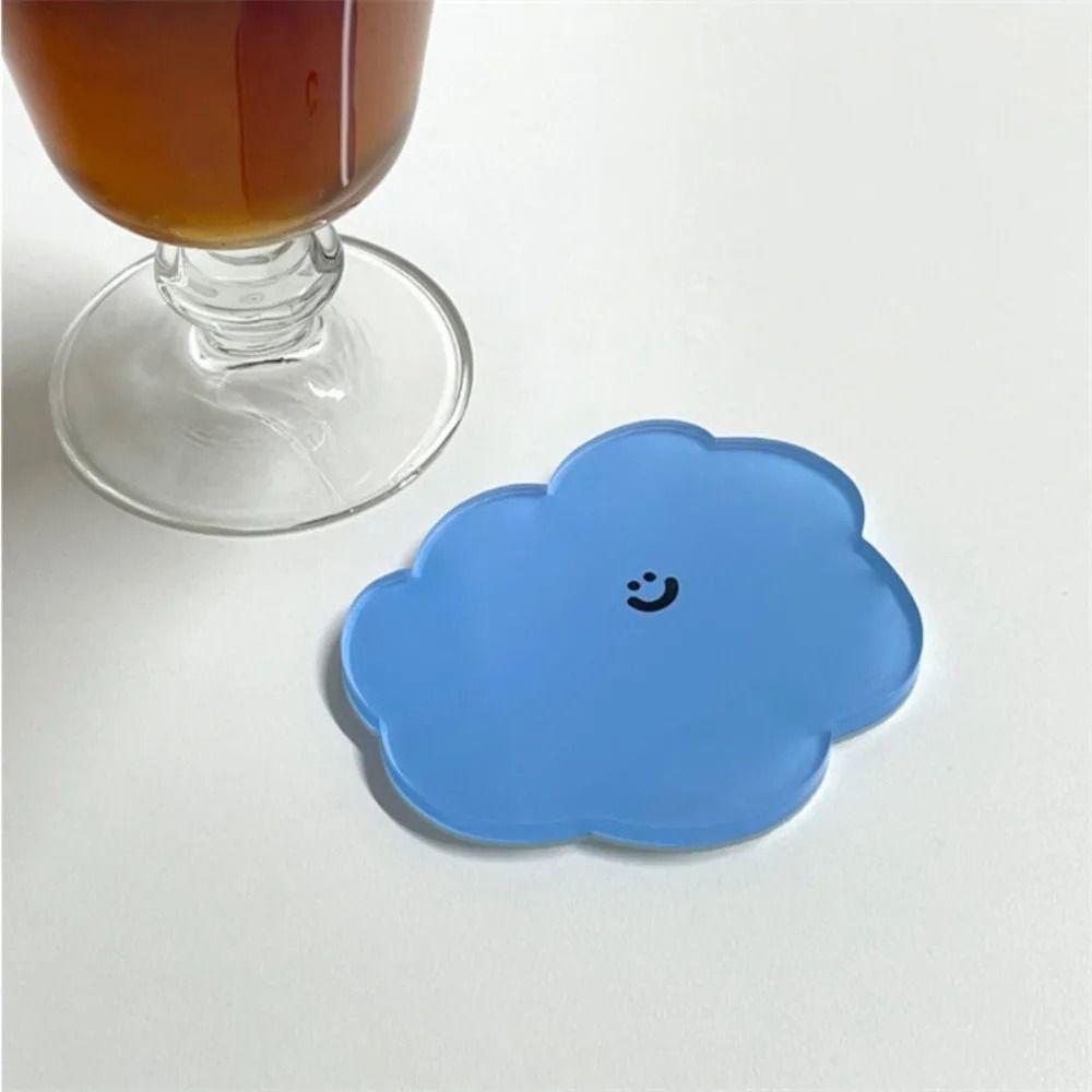 Acrylic Heat Insulation Pad Cartoon Tea Cup Mat Ins Coaster Home