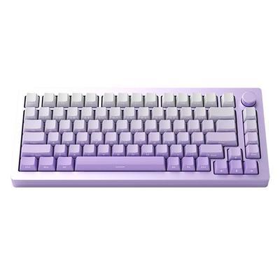 Беспроводная механическая клавиатура MonsGeek с английской раскладкой Akko V3 Piano Pro Switch Tenkeyless с прокладкой из алюминия, совместимая с Mac, 6000 мАч, фиолетовая