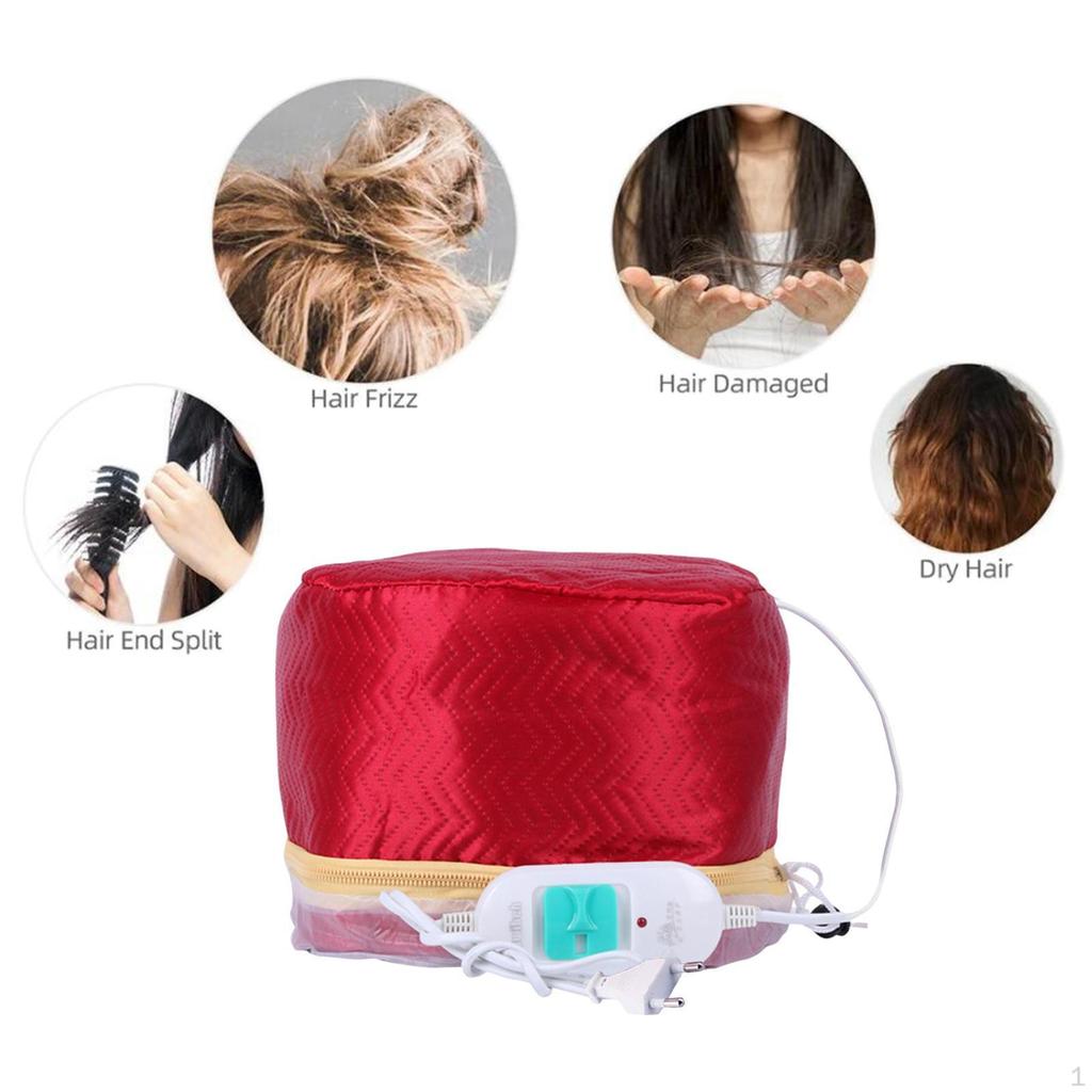 СПА-термообработка волос, нагревательная шапочка, уход за феном, пароварка, розовая шапочка