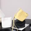 Fashionable Genuine Leather Women's Bag Woven Bag Simple and Versatile Small Bag Single-shoulder Crossbody Bag