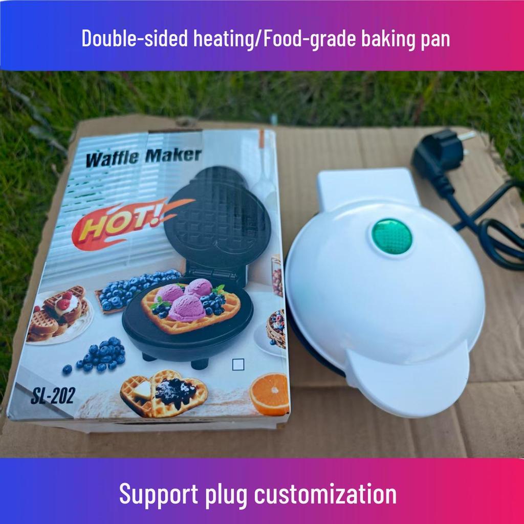 Мини Электрическая Блинница и Вафельница: Двусторонняя машина для жарки, гриля и тостов для домашних завтраков