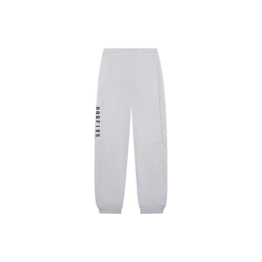 Li-Ning Серия Anti-Wu, однотонные свободные спортивные штаны на флисовой подкладке с буквенным принтом, мужские штаны, светло-цветочные, серые, AKLSB89-3
