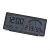 62KD Large LCD Screen Wall Mounted Clock with Date And Weather Data Battery Operated