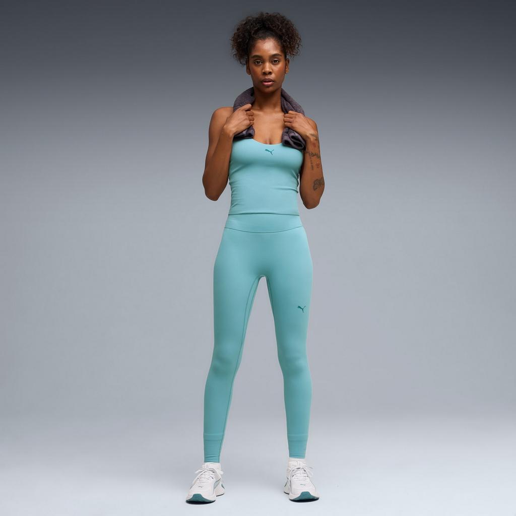 Puma SHAPELUXE HW 7/8 women's training leggings blue 52746346 r M