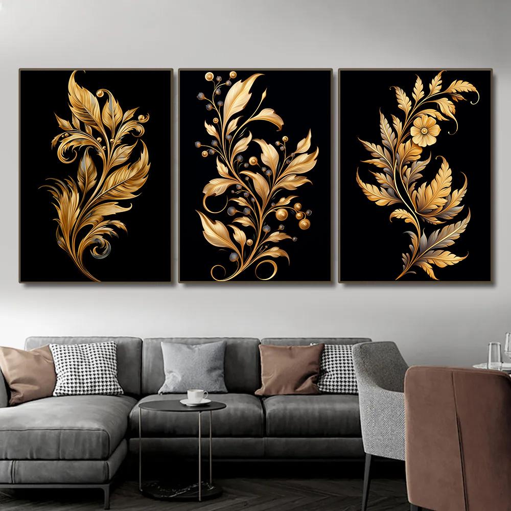 1 шт. Картина на холсте, темно-золотой цветок, пшеница, картина на холсте, декоративные картины, настенный декор, настенное искусство, настенное украшение для дома, без рамки