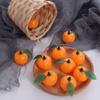 10pcs Gift Mini Artificial Plastic Orange Handicrafts Funny Simulation Orange Realistic Fake Fruits Garden Decoration