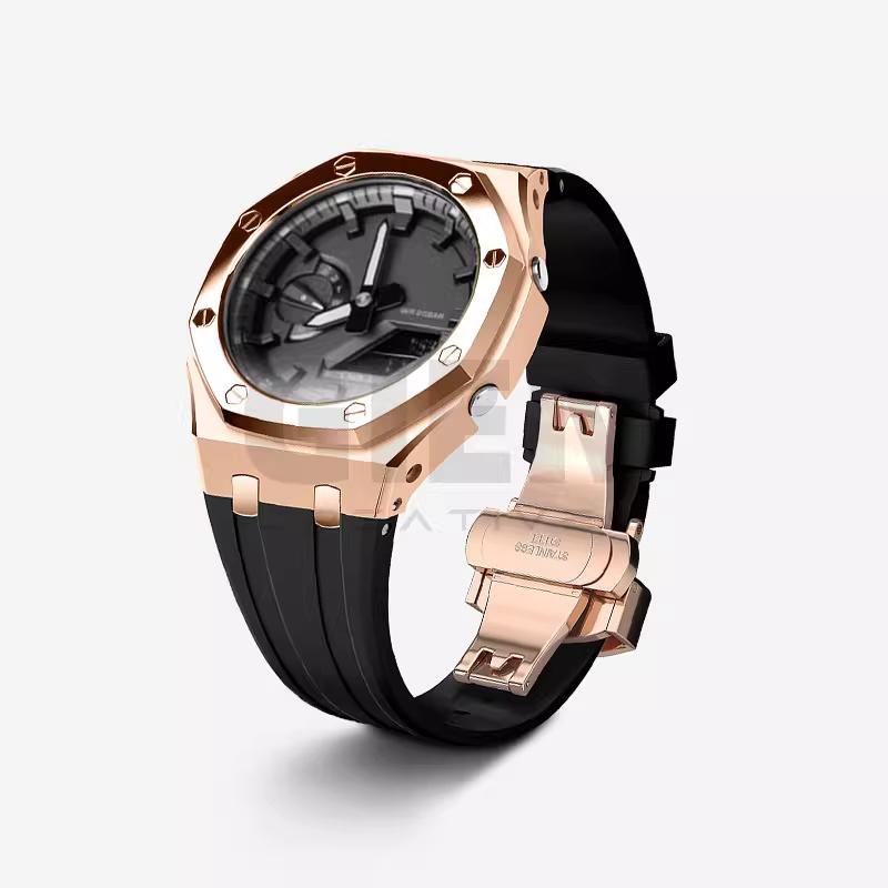 Комплект ремешка из нержавеющей стали 316L Для Casio G-SHOCK farm oak GA2100/GA2110 GA-2100 GA-B2100 металлический корпус ремешок мужской браслет