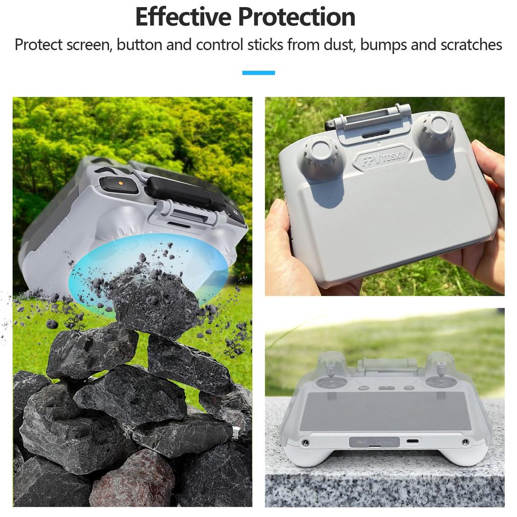 FPVtosky Mini 4 Pro RC 2 Солнцезащитный козырек Защитная крышка 2 Защитные пленки для экрана Веревка для крепления Подходит для mavic Mini 4 3 Пульт RC 2 Аксессуары