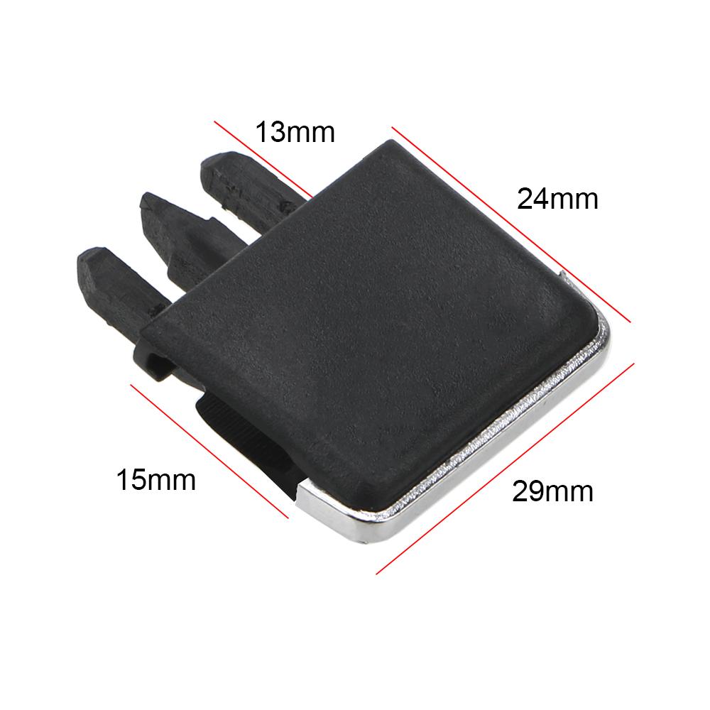 For Toyota Corolla Slice Clip Air Vent Louvre Blade Black 1Pair Car Air Conditioning Leaf Adjust Clips Universal