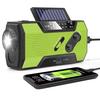 Emergency Crank Weather Radio with Solar Panel NOAA/FM/AM Portable Survival Radio Large Decibel SOS Signal Reception Radio