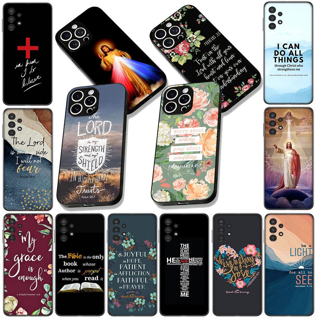 Flower Christ Bible Verse Jesus Christian Cover for Motorola Moto G86 G14 G35 G34 G45 G55 G64 G75 G85 G24 G15 G54 G57 Power Case