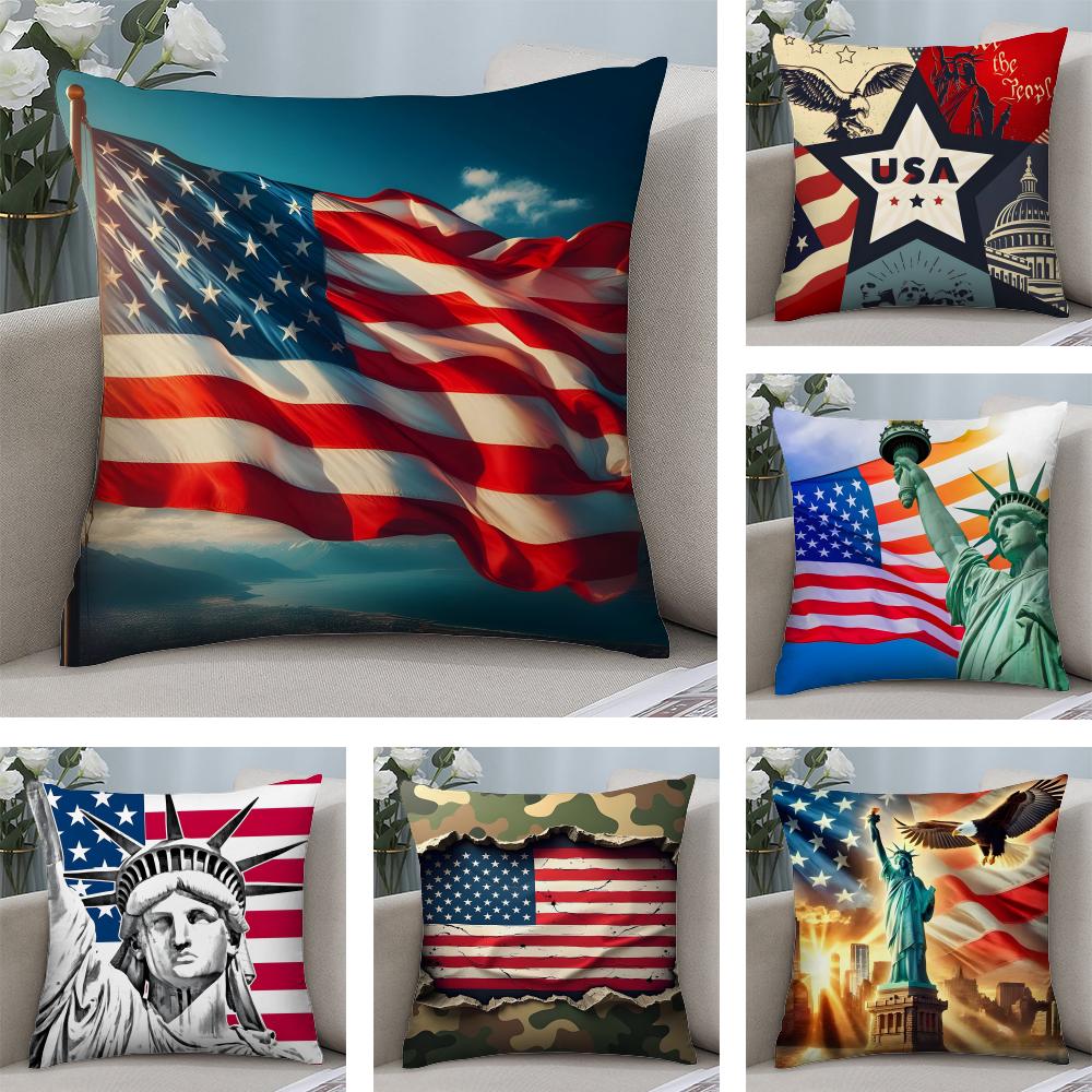 США Модная Наволочка Плюшевая Ткань Мягкая Двусторонняя Печать Диван Теплая Зимняя Дом Детский Подарок Наволочка