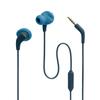 Проводные наушники JBL ENDURANCE RUN2, водонепроницаемые по стандарту IPX5, с пультом дистанционного управления с 1 кнопкой, с магнитом, штекером 3,5 мм, синие, JBLENDURRUN2BLU, маленькие
