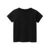 27Kids Лето 2024 Однотонная детская футболка - корейский стиль, короткий рукав, без рисунка